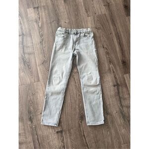 Mango Boy’s Gray Straight Leg Stretchy Jeans size 13-14